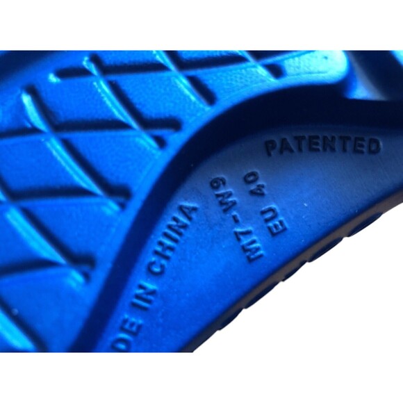 Oofos Ooahh Recovery Sandal Size M7 W9 Unisex Slide Navy Blue Light Comfy Shoe - Picture 10 of 12